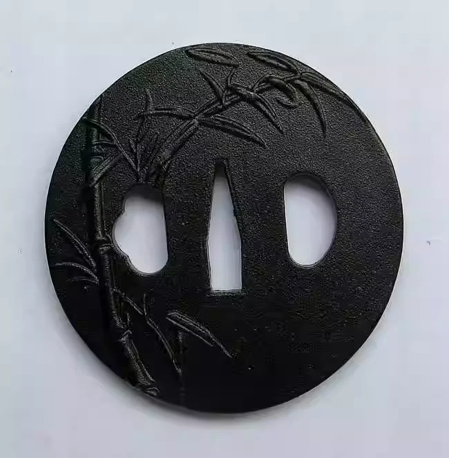 

Винтажная Katana аксессуары для мечей Iron Bamboo Tsuba для японских фотографий