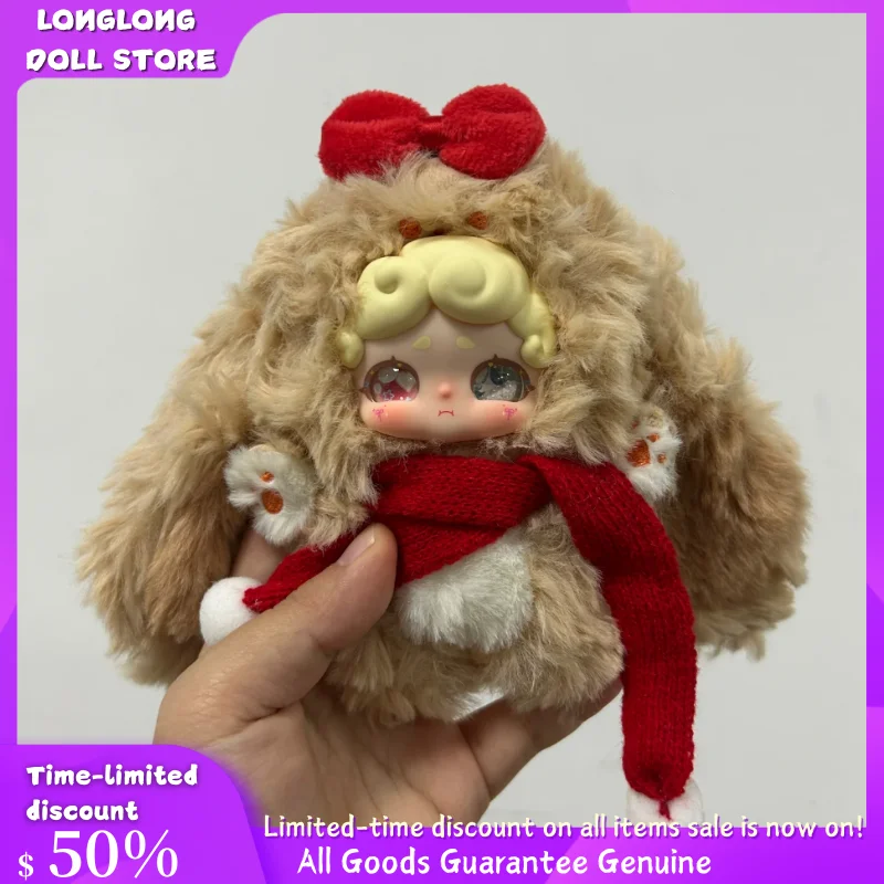 

Подлинная серия Lucky Deer Nai Goodnight Bunny, плюшевая слепая коробка, струящиеся песочные глаза, милая модная игрушка, подвесное украшение, подарок