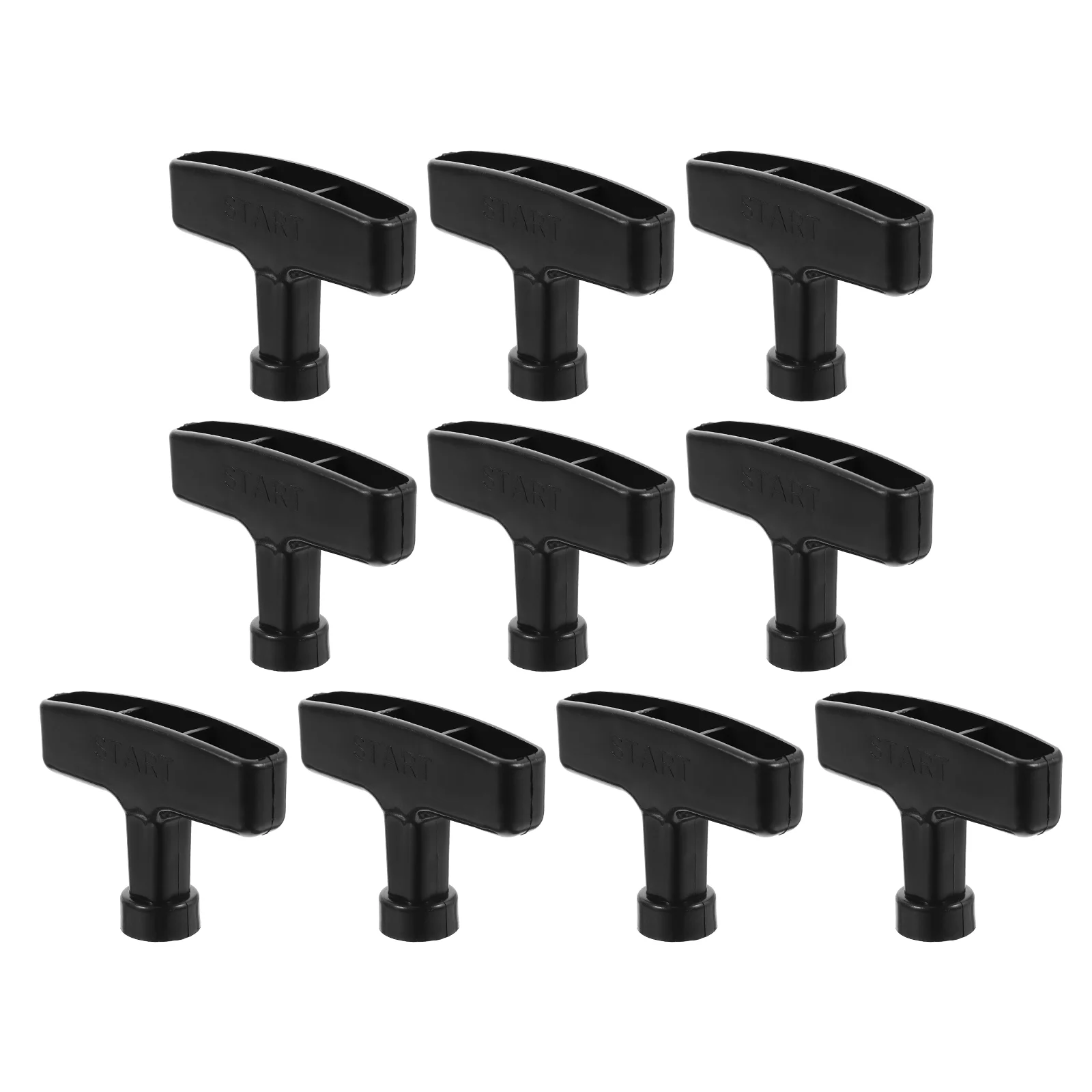 10 Pcs Gasoline Engine Handle Pull Starter Grip for Trowel Machine Rope Replacement Generator