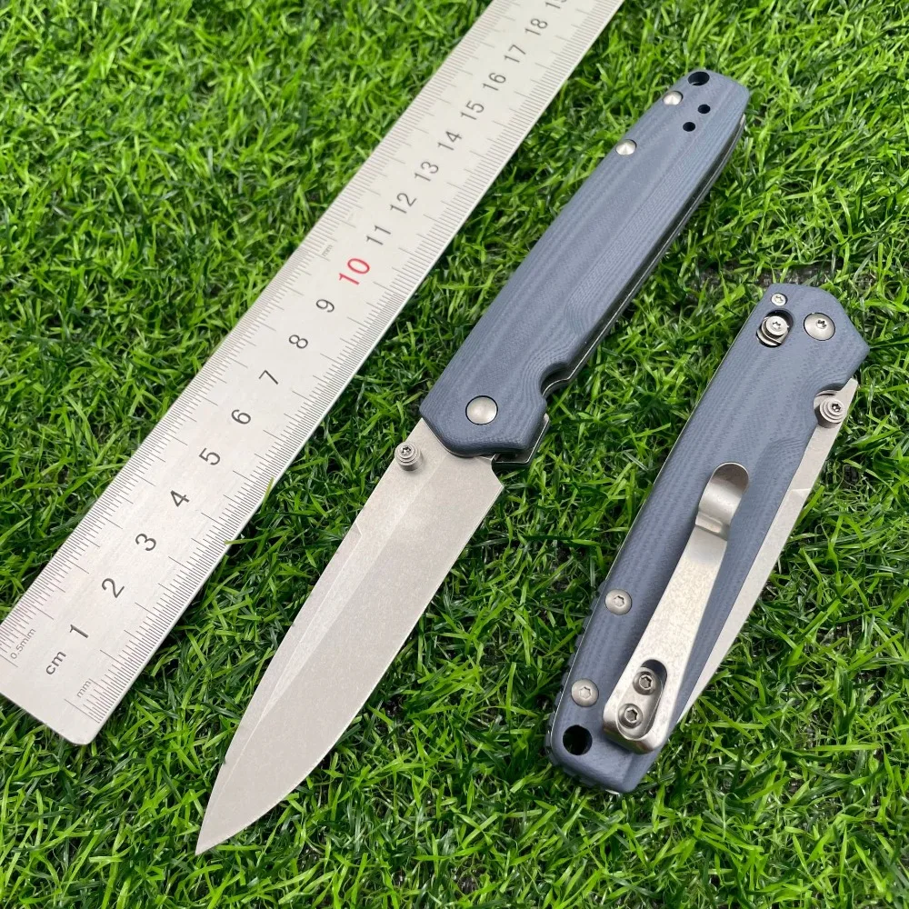 

BM485 Folding Knife Outdoor Self Defense Folding Knife Wilderness Survival Tool Multi functional Pocket Knife