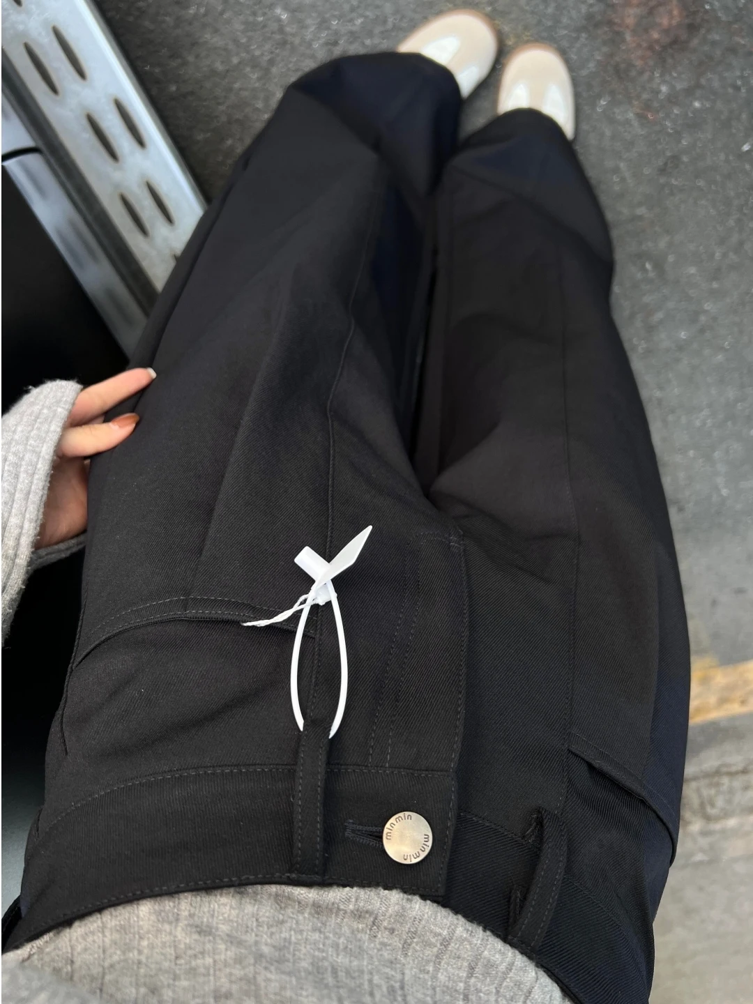 High Waist Wide Leg Suit Pants for Women Loose Fitting Casual Floor Length Trousers Design Sensation Slimming Straight Cut