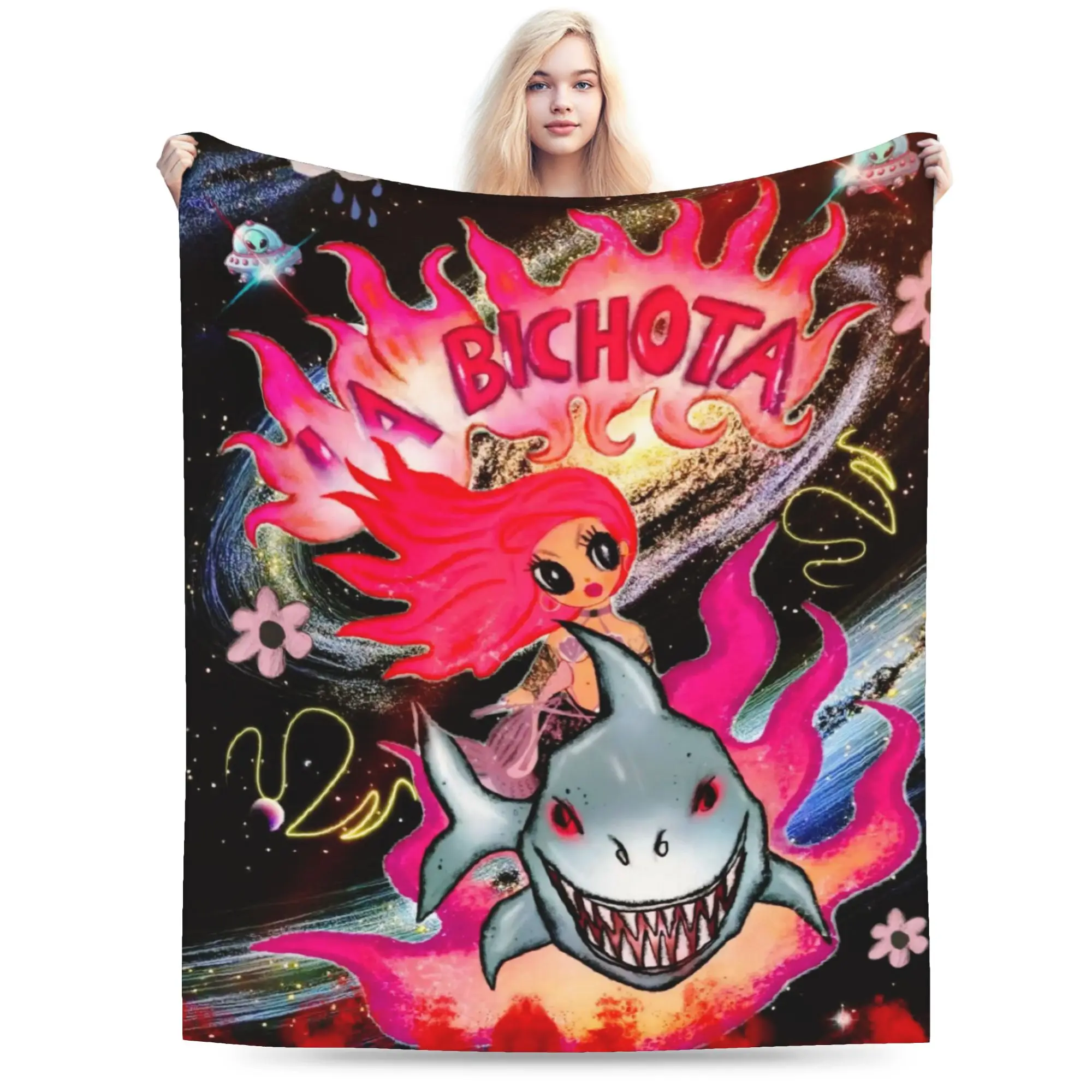 

Warm Blanket Boy Girl Airplane Travel Karol G Tropicoqueta Throw Blanket Flannel Bedspread For Couch Chair Sofa Bed Cover