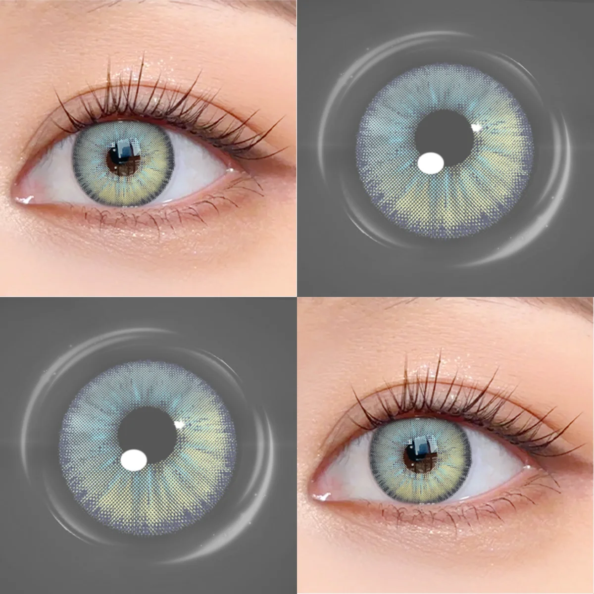 Natürliche Farbige Kontaktlinsen für Frauen, Weiche Linsen, Komfortable Einweglinsen für Einfaches Make-up und Lässigen Täglichen Modelook