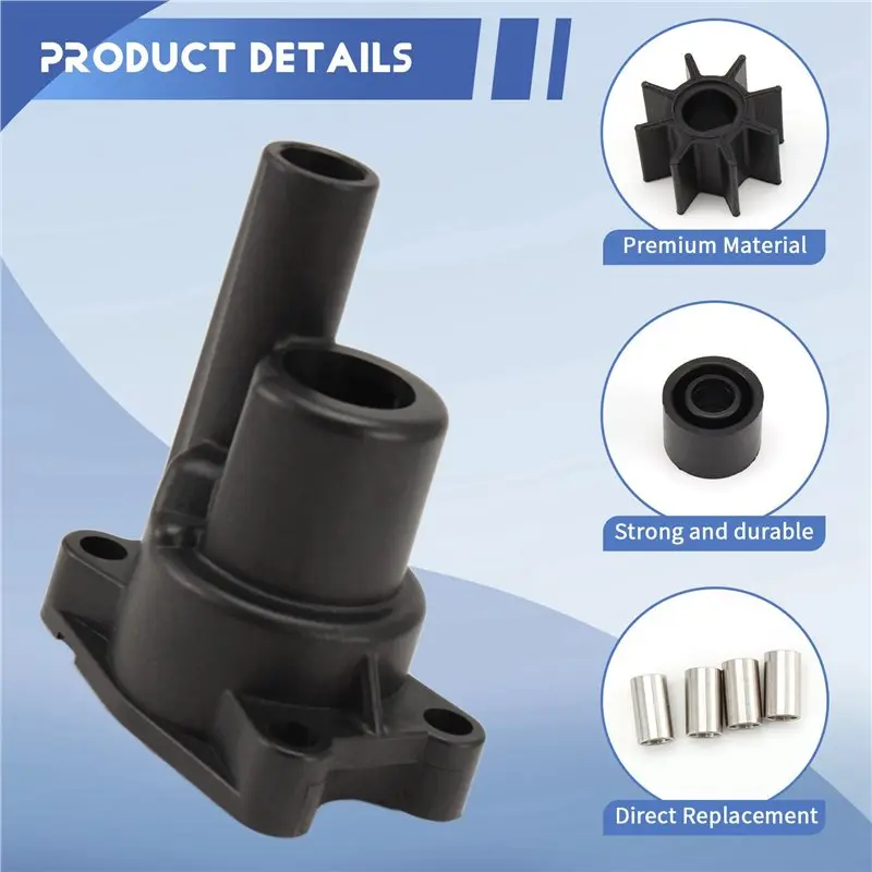 Easy To Use For Honda 4-Stroke 5HP BF5A1-BF5A6 BF5AK0-BF5AK3 06193-ZV1-000 Outboard Water Pump Impeller Replacement Repair Kit 0
