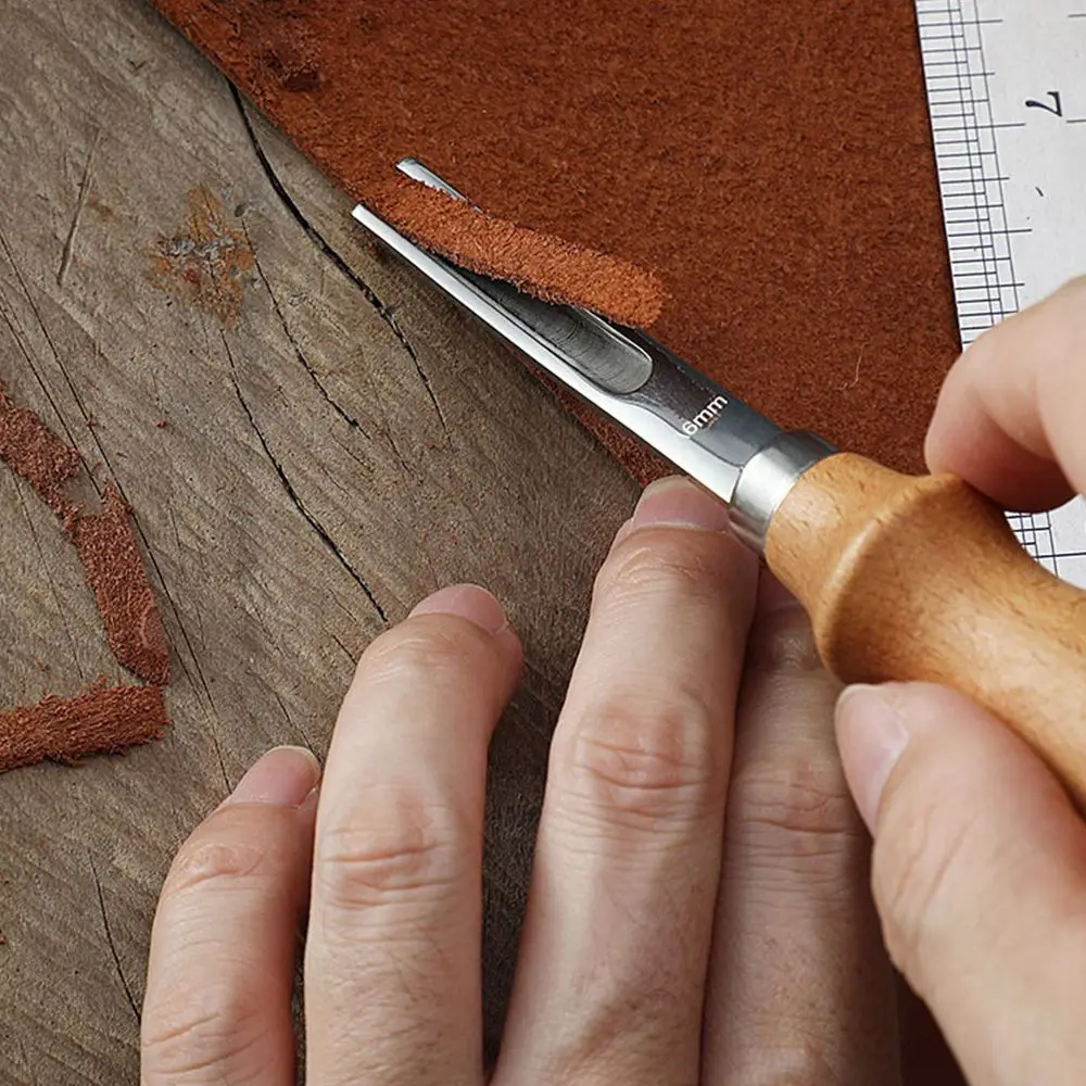 Practical Edge Beveler French Style Skiving Trimming Leather Skiving Cutting Tool Keen Edge