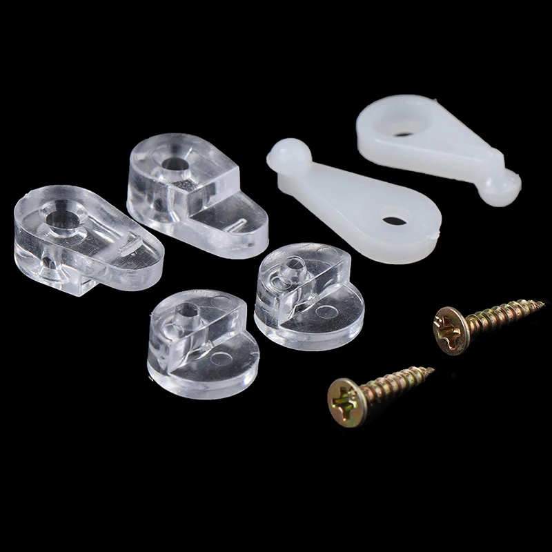 50PCS Glass Panel Retainer Clips Clear Mirror Holder Clips For Cabinet Door Glass Retainer Mirror Cabinet Fix Clips