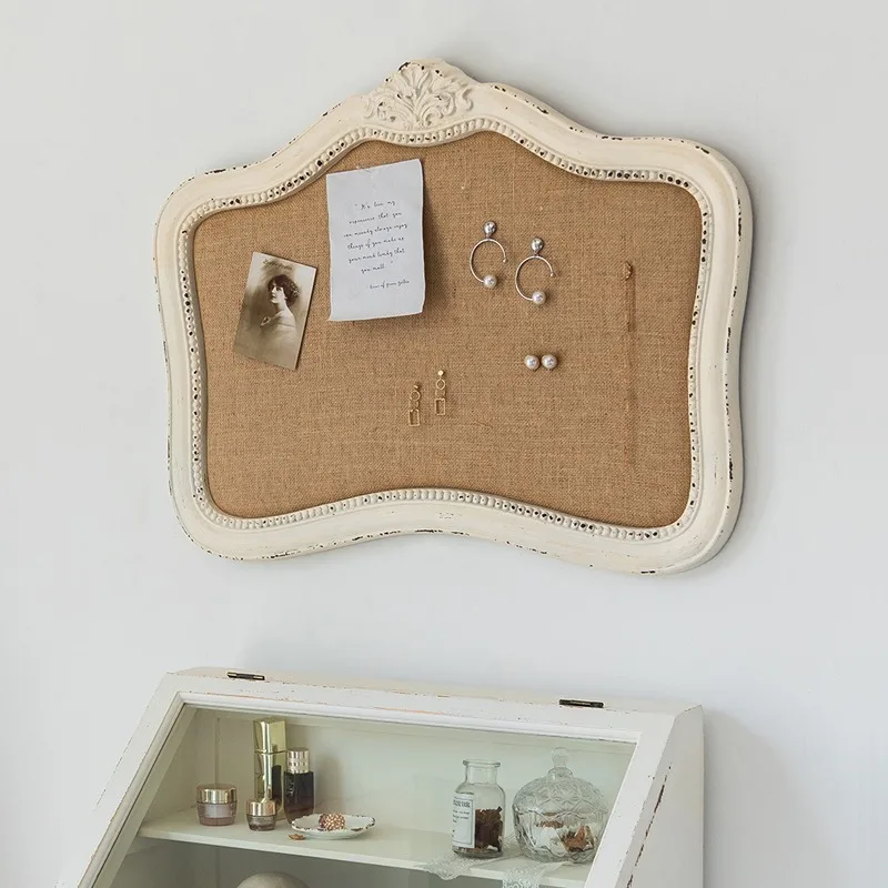 

French Country Decor Large Wall White Retro Beautiful Picture Frame Jewelry Holders