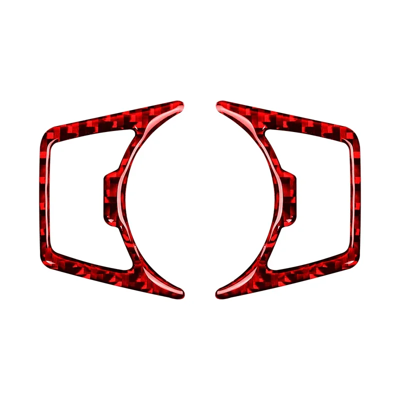 Carbon Fiber Car Headlight Switch Cover Trim Stickers Decoration Frame for Ford Mustang GT 2015-2021 Car Interior Accessories view 5