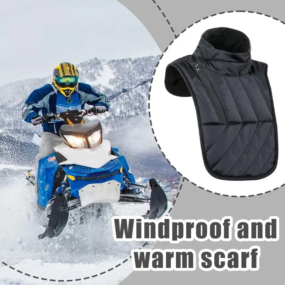 

Winter Motorcycle Windproof Warm Scarf - Multifunctional Thickened Portable Neck Shoulder Chest Protector Neck Cover Vest