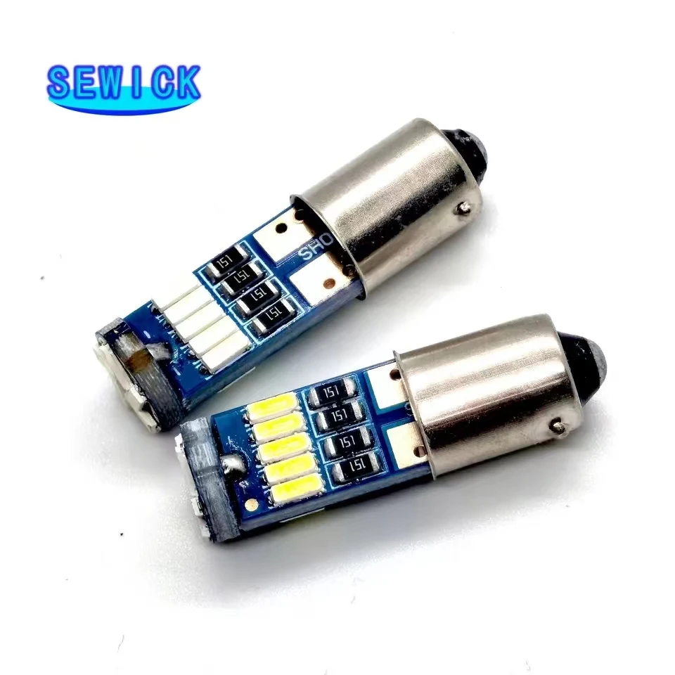 مصابيح ليد t4w t2w tw ba9s ، أبيض ، 15-smd ، t11 h6w ، ضوء قبة داخلي ، قراءة ، باب ، مصباح خلوص ، جذع 12v ،