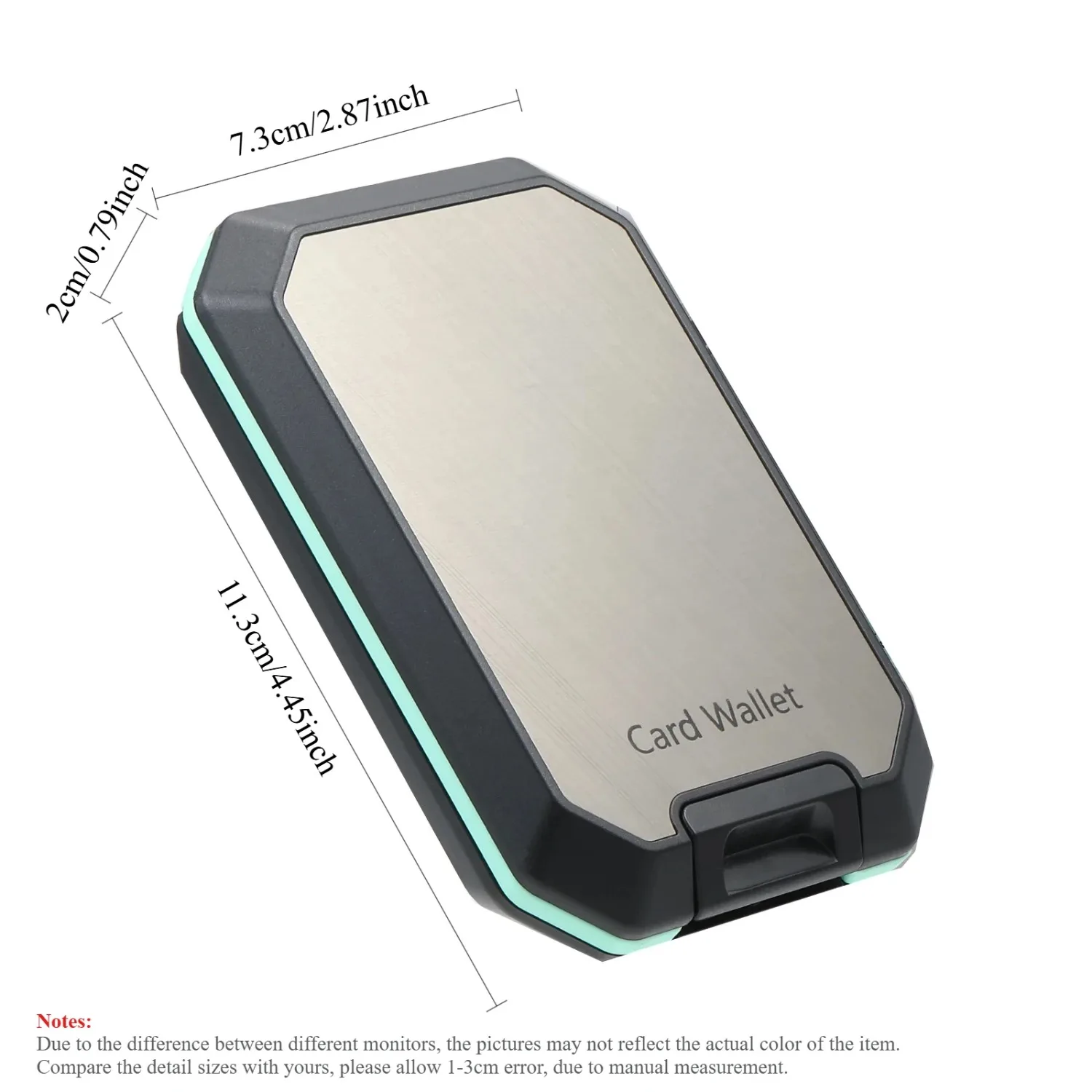 Fashion Super Cool RFID Blocking Slim Wallet Small Credit Card Holder, Portable Aluminum Wallet for Men, Secure Bank Cardholder