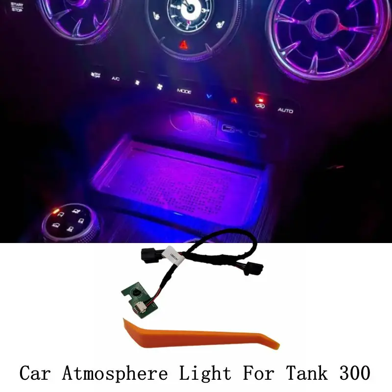 Auto Center Console Ambient Light Fit for Tank 300 2024 Modified Car Interior LED Center Console Lighting Atmosphere Light