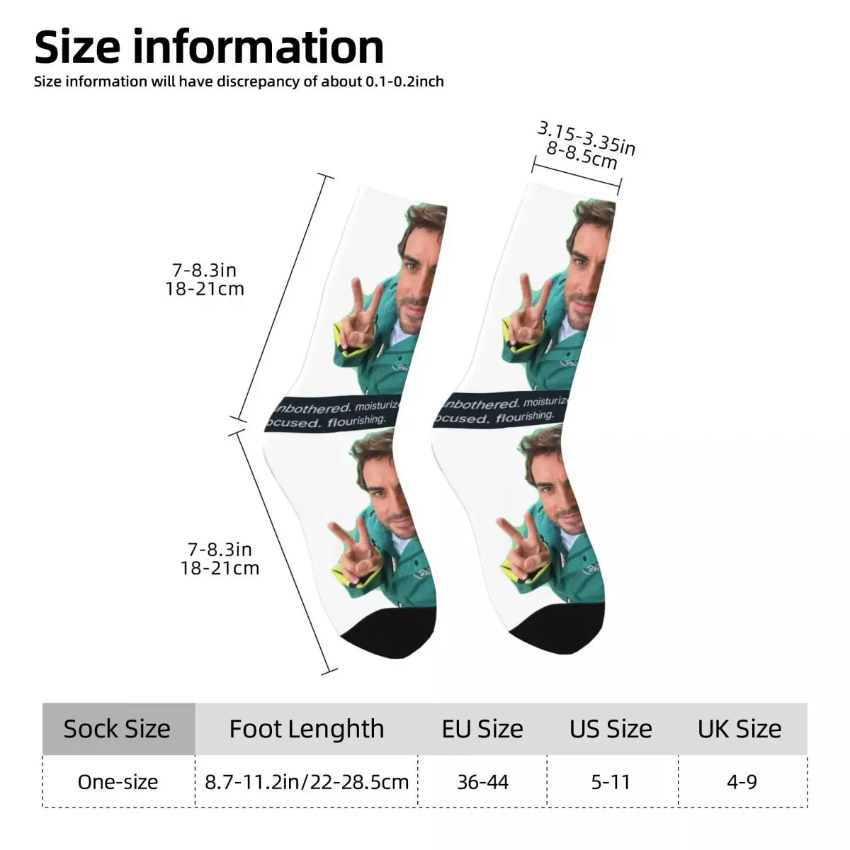 Fernando Alonso (2) Socks Autumn Stockings Funny Men\'s Soft Breathable Socks Custom Climbing Anti Skid Socks