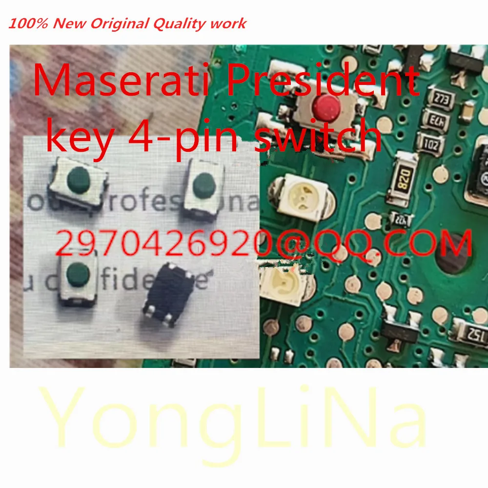 Integrated Circuit 100% New 1Pcs  4-pin switch Cover foot Maserati President car window lifter key 4-pin switch