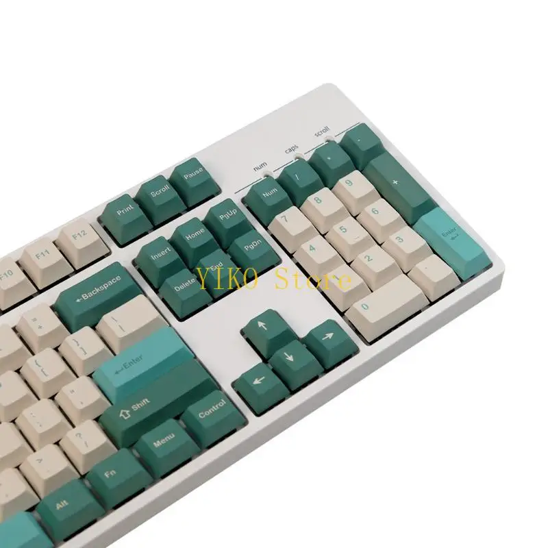 K32c 128 teclas corante subbed pbt conjunto teclas âmbar cereja mx perfil para teclado jogos jogador tampas padrão