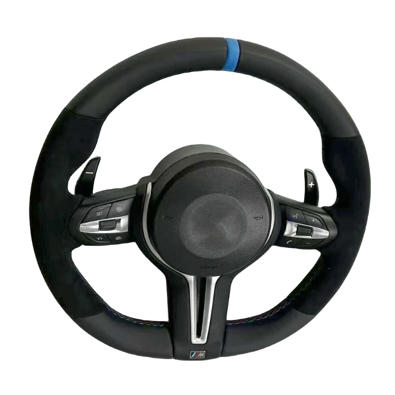 Interior Accessories Customized 14inch Suede Steering Wheel For BMW M3 M5 M6