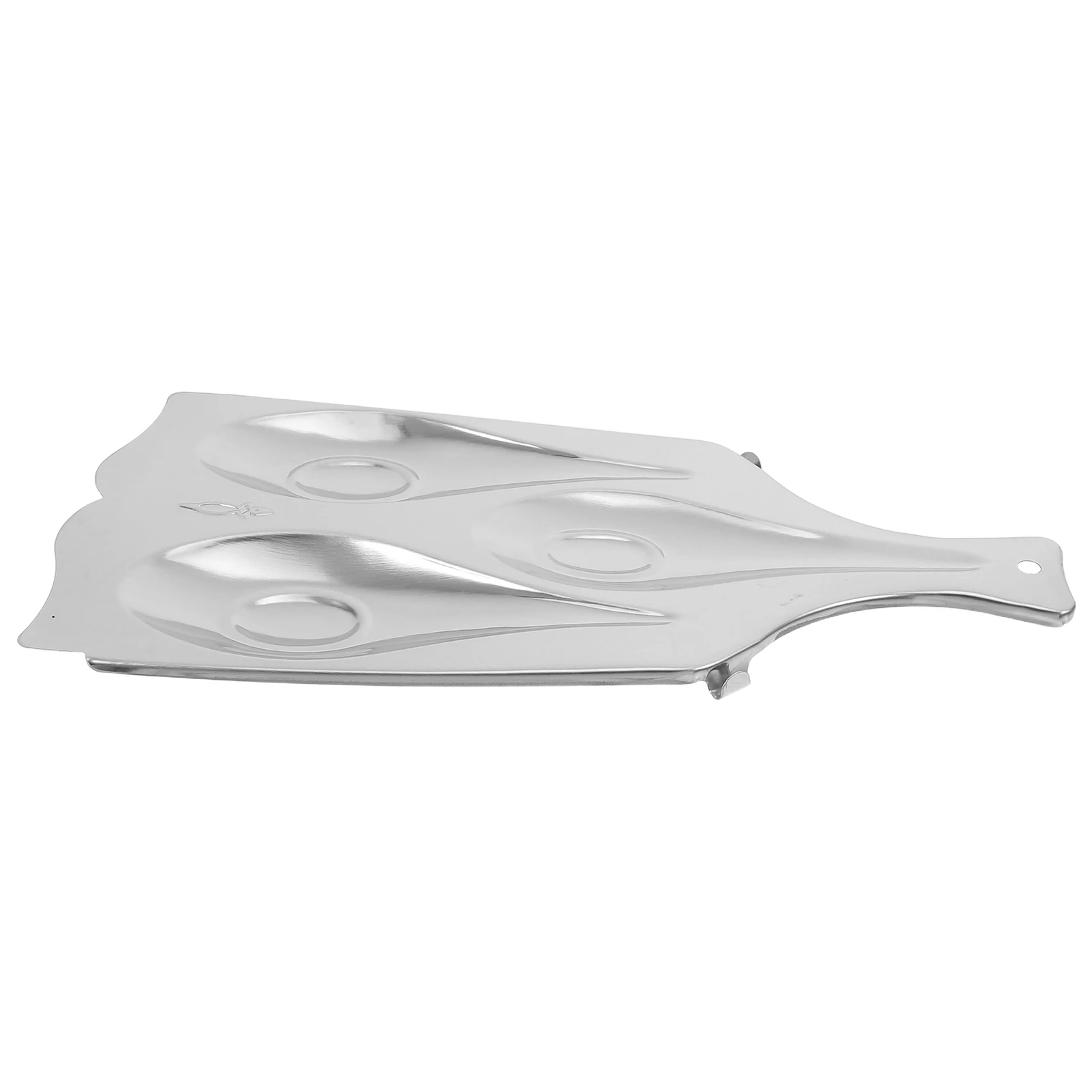 

Stainless Steel Spoon Rest Holder 3 Cavities Rustproof Kitchen Utensil Ladle Holder Deep Design Drip Free Sturdy Countertop