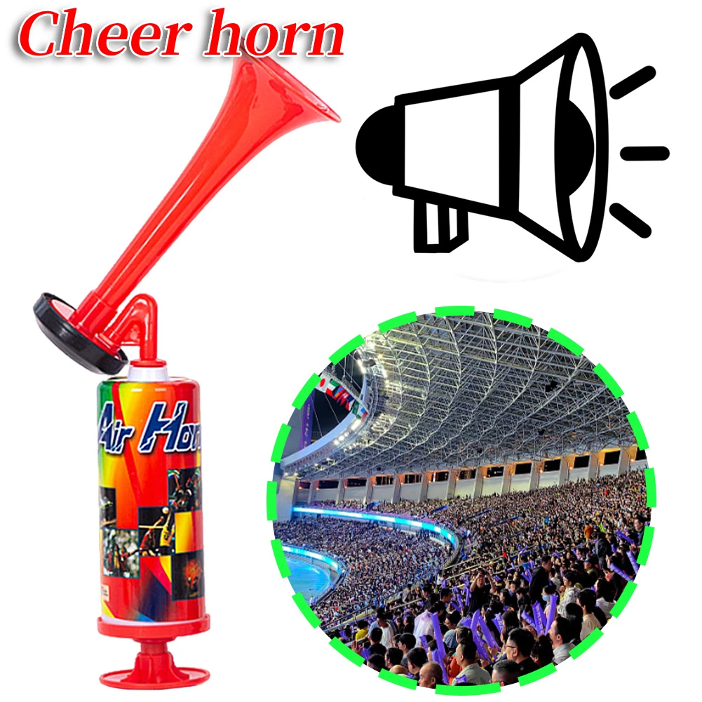 Soccer Game Horn Football Stadium Horn Handheld Soccer Air Cheering Horn Loud Voice Cheering Horn With Loud Voice For Air Pump