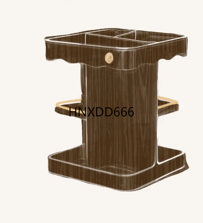 

Storage Box Desktop Wooden Premium Rotary Storage Dresser Shelf Jewelry