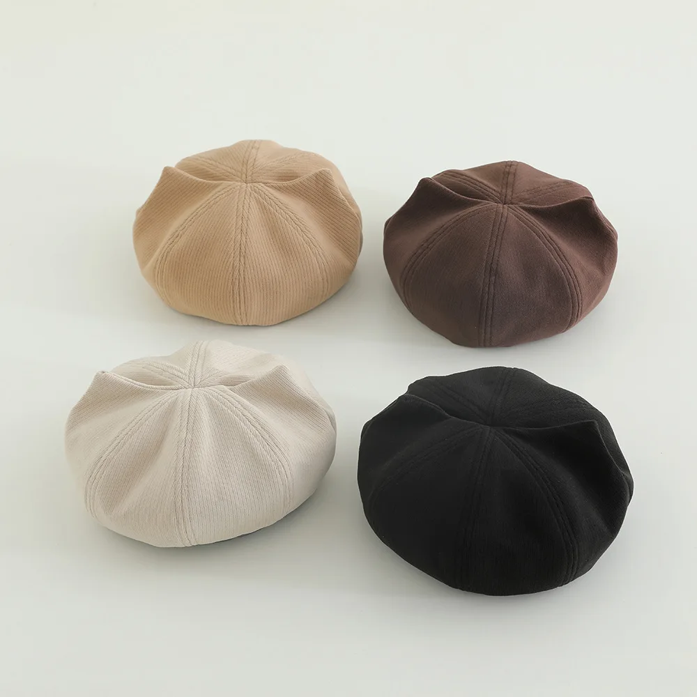 

Toddler Girl Cute Cat Ears Beret Hats French Style Kids Boys Autumn Winter Warm Artist Hats Classic Caps