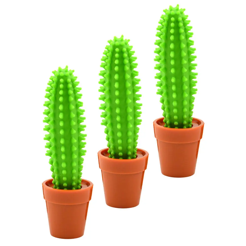 

3Pcs Cactus Neutral Pens Ballpoint Smooth Writing Comfortable Grip for Office School Home Creative Writing Supplies