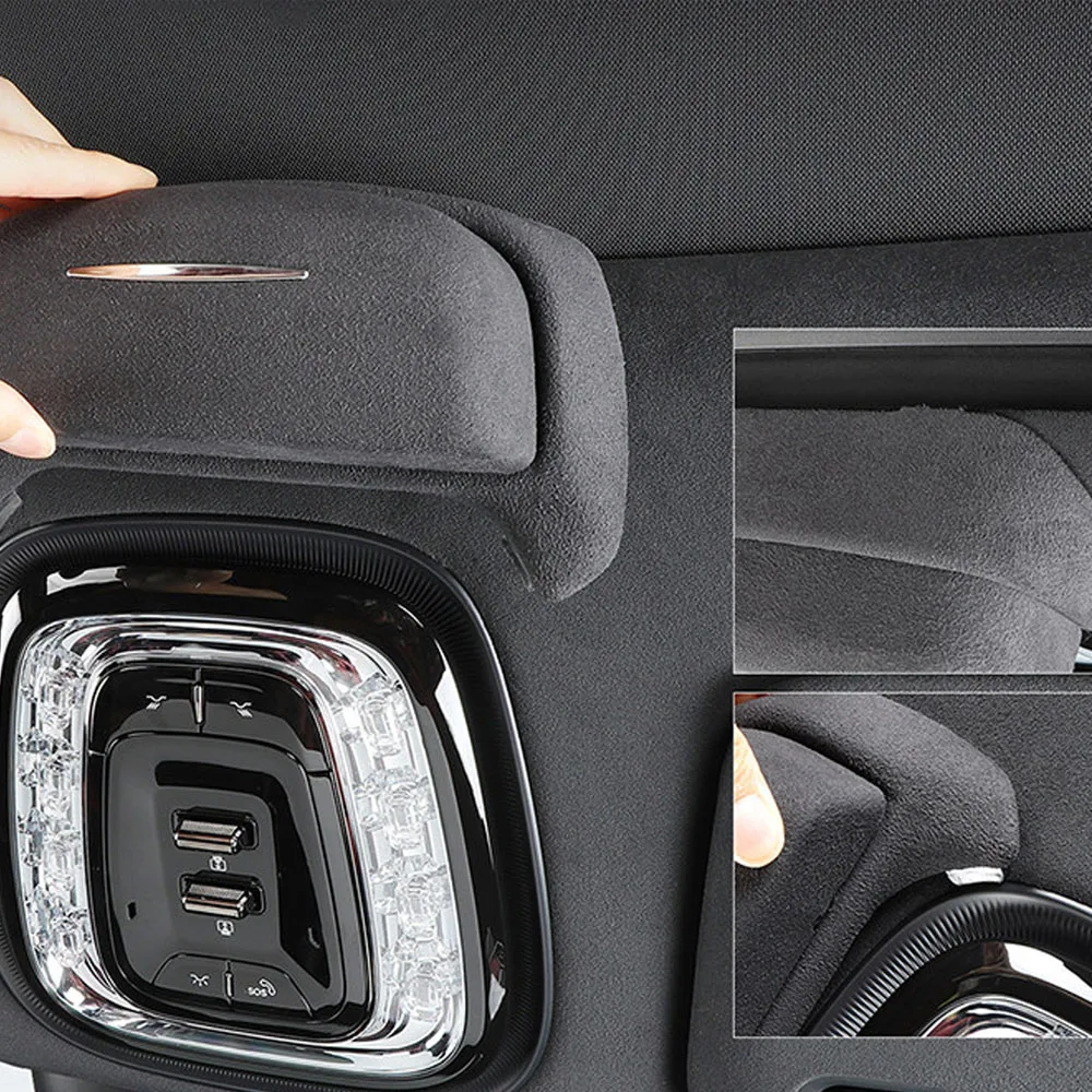 For Zeekr 8X 2026-2027 Dedicated Alcantara Suede Sunglasses Case Sun Visor Glasses Clip Holder Interior Modification Accessories