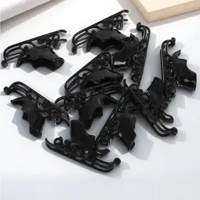 

10 Pcs Mini Sleigh Sled Christmas Model Tabletop Sleighs Desktop Centerpiece Plastic Village Ornament Santa