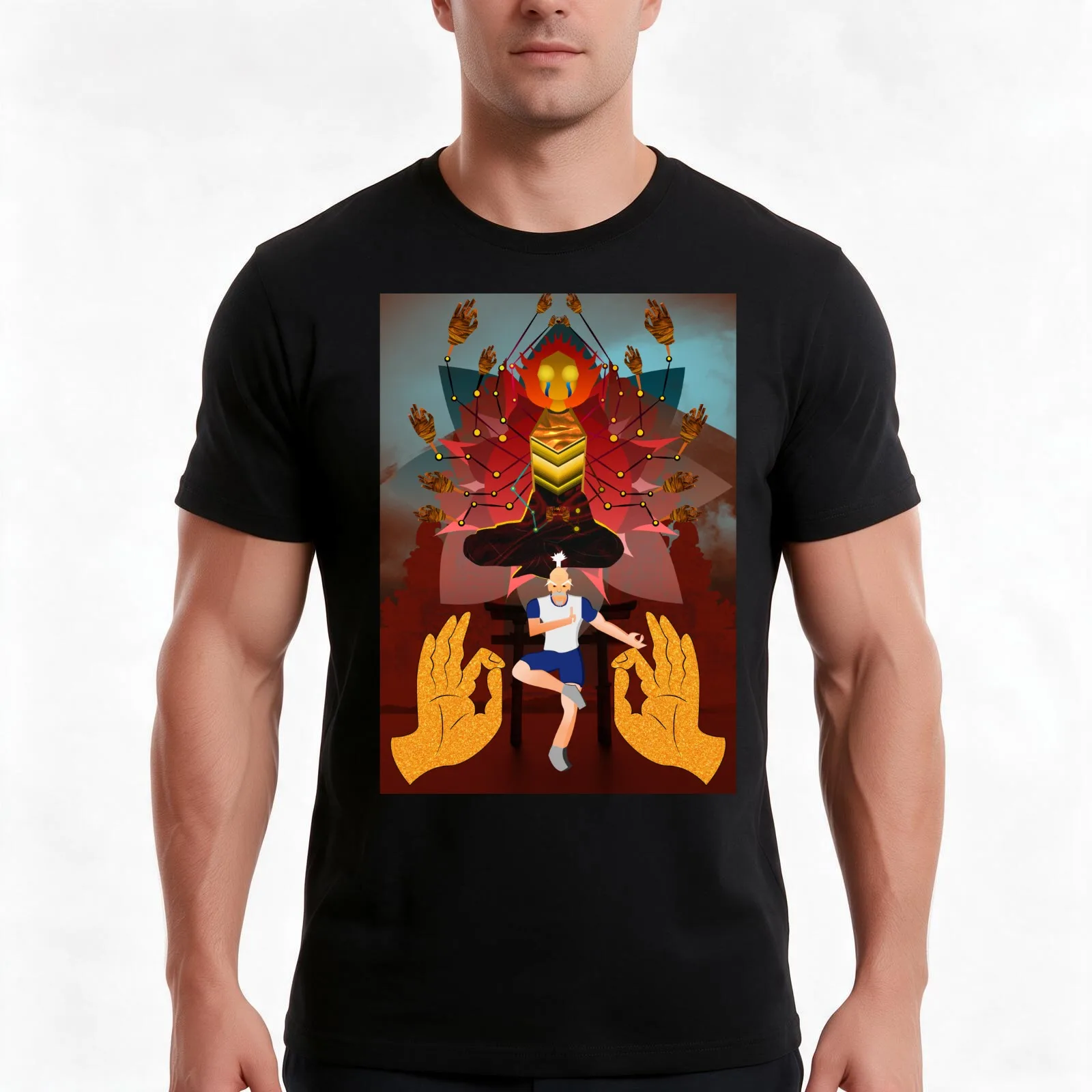 Chairman Isaac Netero T-Shirt, Summer Casual Cotton Tee, Oversized Streetwear Tops, Vintage Graphic Print, Unisex Men Women