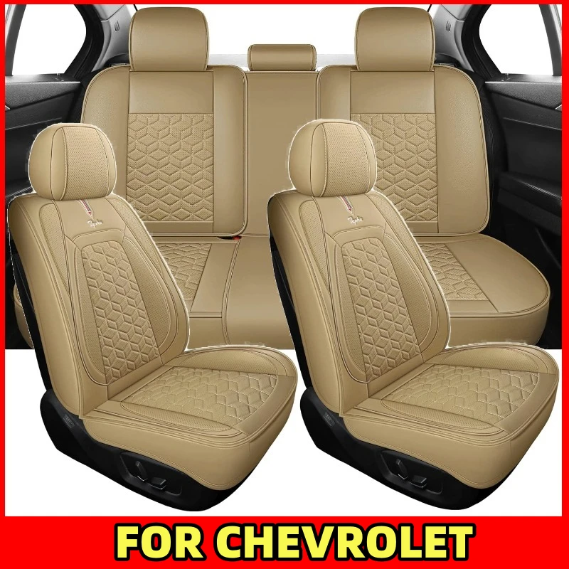 

Car seat cover Waterproof PU leather soft full wrap waterproof wear-resistant seat cover full set of 5seat FOR CHEVROLET
