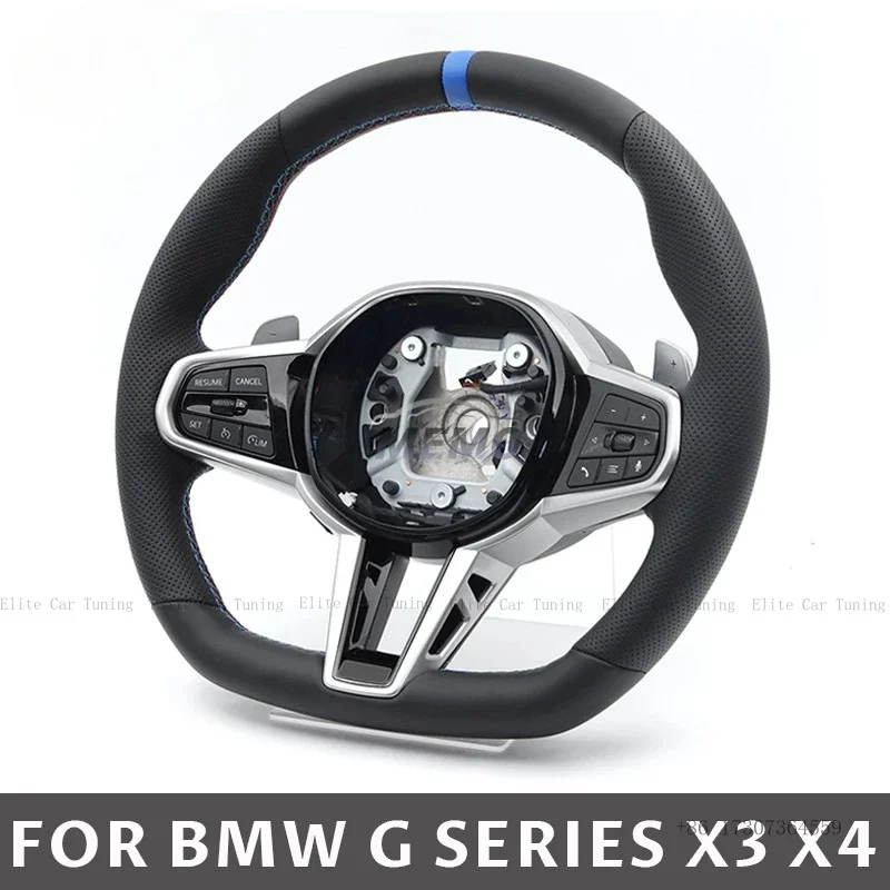

Руль из кожи Nappa CS для BMW G01 G02 G05 G20 G21 G26 G30 G31 G32 G82 G42 G80 G87 X1 X3 X4 M2 M3, автомобильные аксессуары
