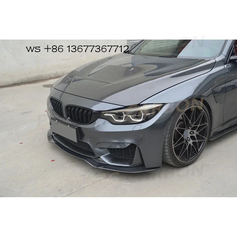 

For 3 F30 F32 F80 M3 4 Series F82 F83 M4 2015-2019 Carbon Fiber Engine Hood Cover Bonnet Hoods Car Styling