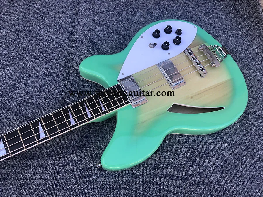 Electric Bass Guitar with Semi Hollow Body,4005 4 Strings.Rosewood Fingerboard, Picture Color, High Quality, Free Shipping