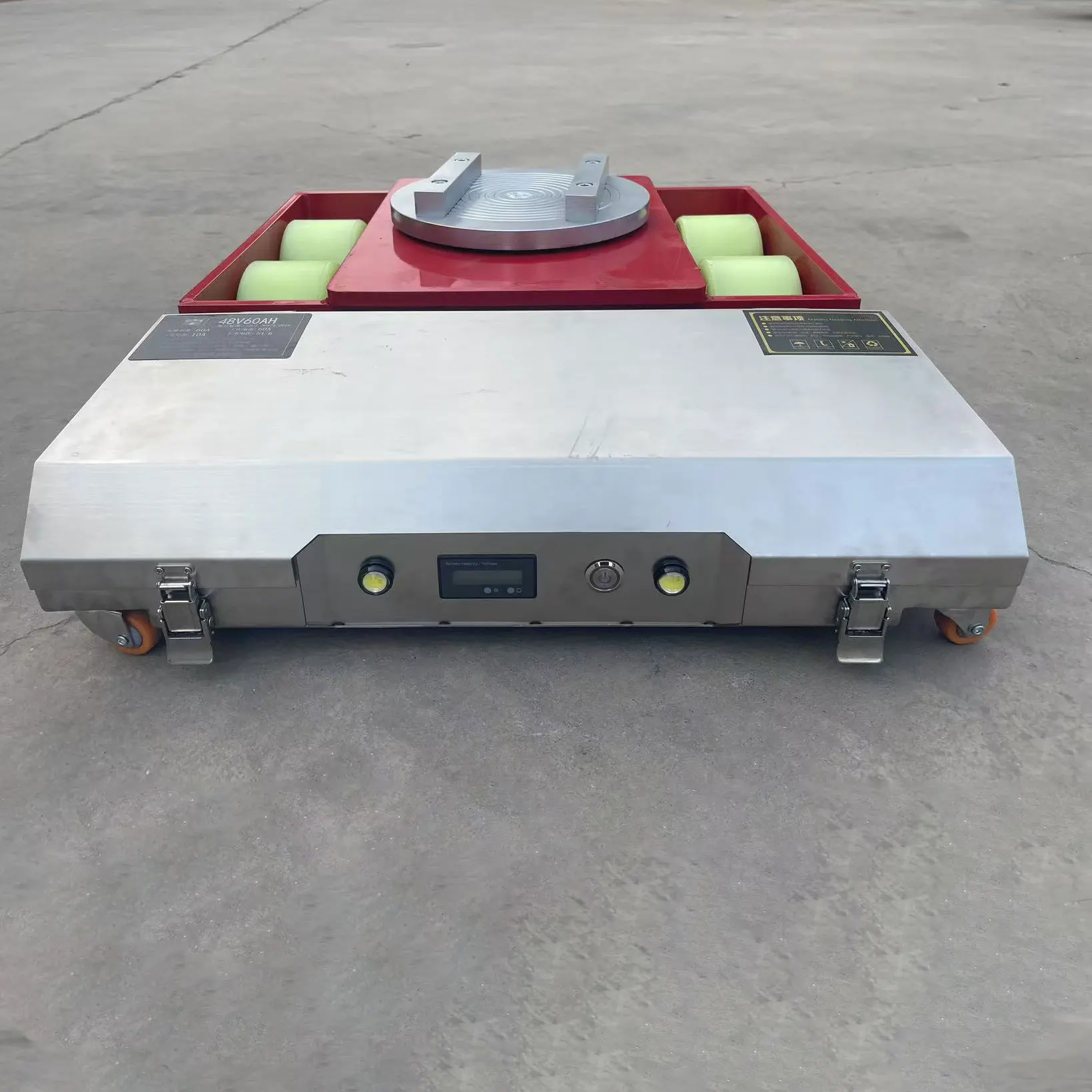 10-60 Ton Electric Tank Vehicle with Universal Wheel Ground New Cargo Mover Trolley for Construction Transport