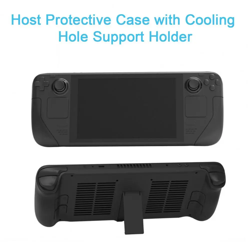 Protector Cover  Practical Sturdy Black  Host Protective Case with Cooling Hole Support Holder