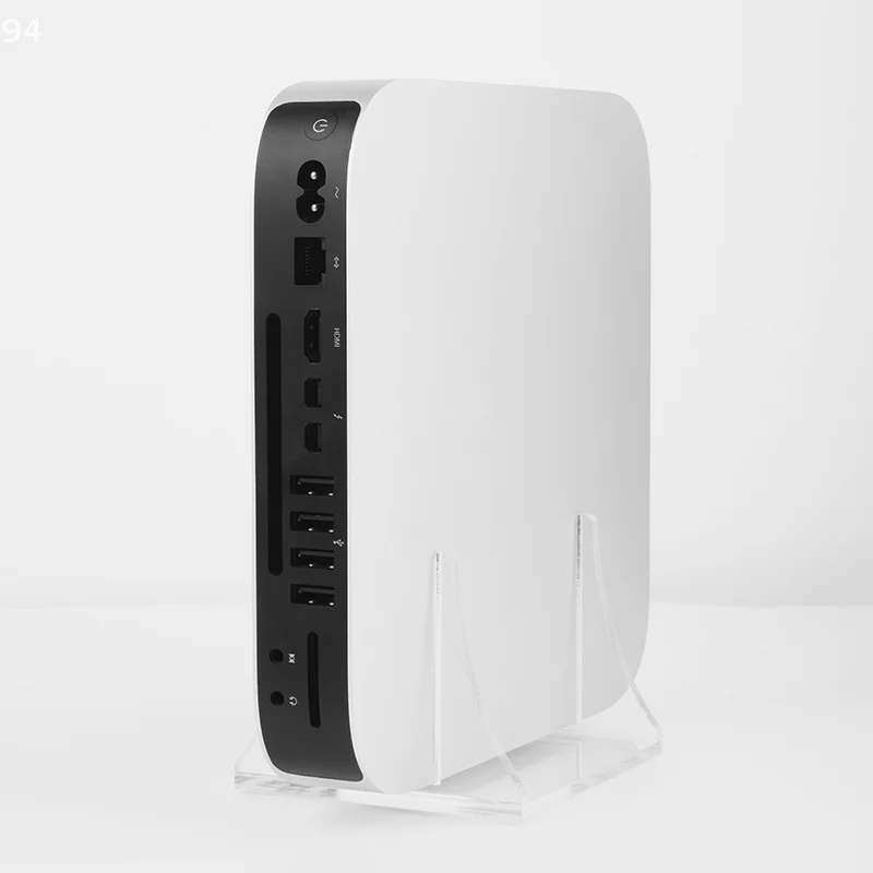 Прозрачная акриловая вертикальная подставка, настольный кронштейн для хранения, маршрутизатор, ТВ-бокс, настольная подставка, противоскользящий держатель для Mac Mini 2010-2020 гг.