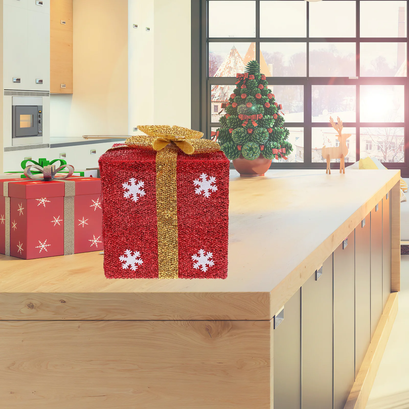 

Christmas Tree Ornament Decorative Gift Box Adorable Paper Candy Boxes for Party Favor Decoration Present Box Showcase