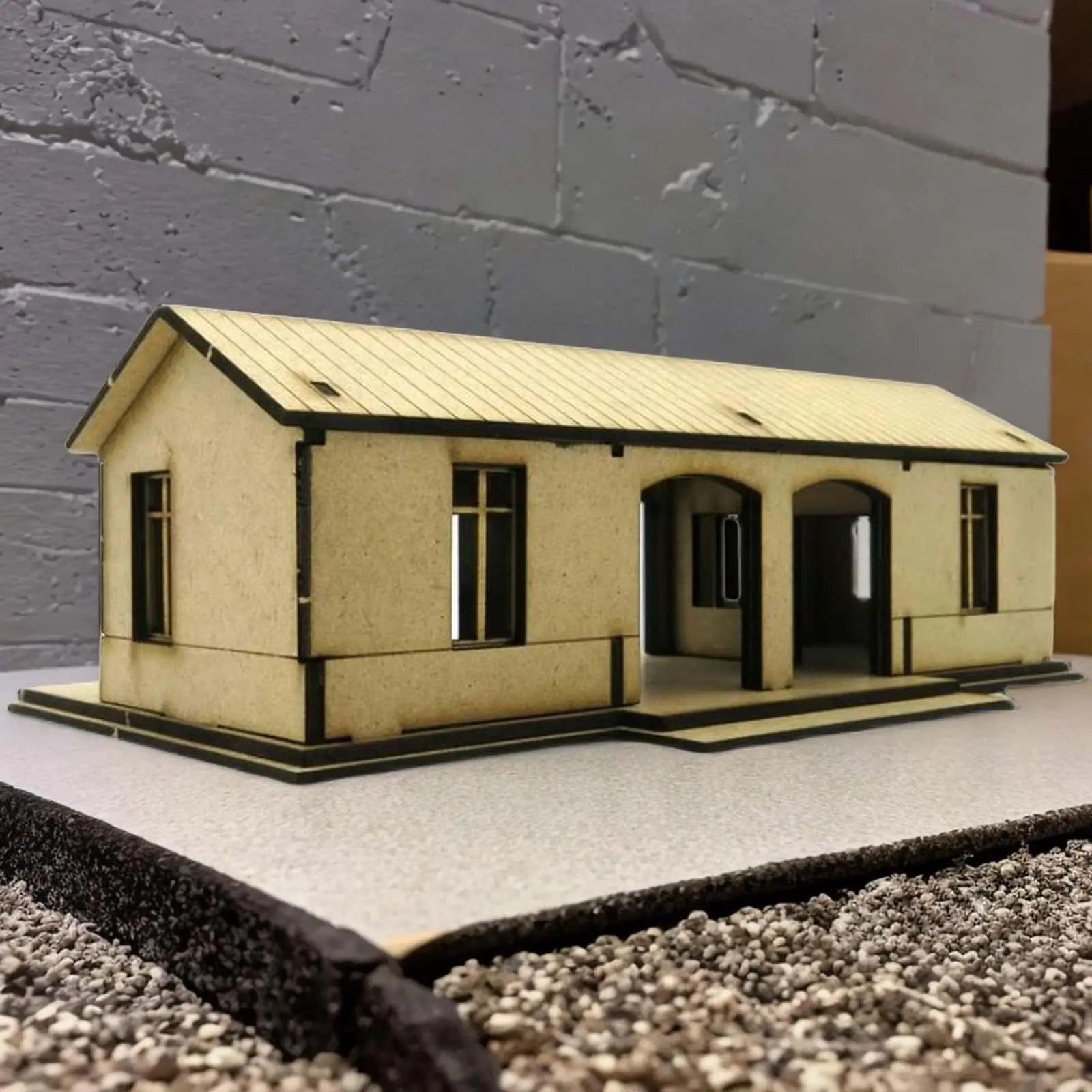 1:72 Bouwmodelkits Spoorweglay-Out Voor Zandtafelarchitectuurmodel