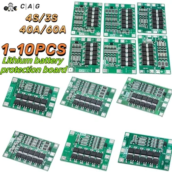 Li-Ion Lithium Batterie Ladegerät Schutz Bord 3S 4S 40A 60A 18650 BMS Für Bohrmotor 11,1 V 12,6 V/14,8 V 16,8 V Verbessern/Balance