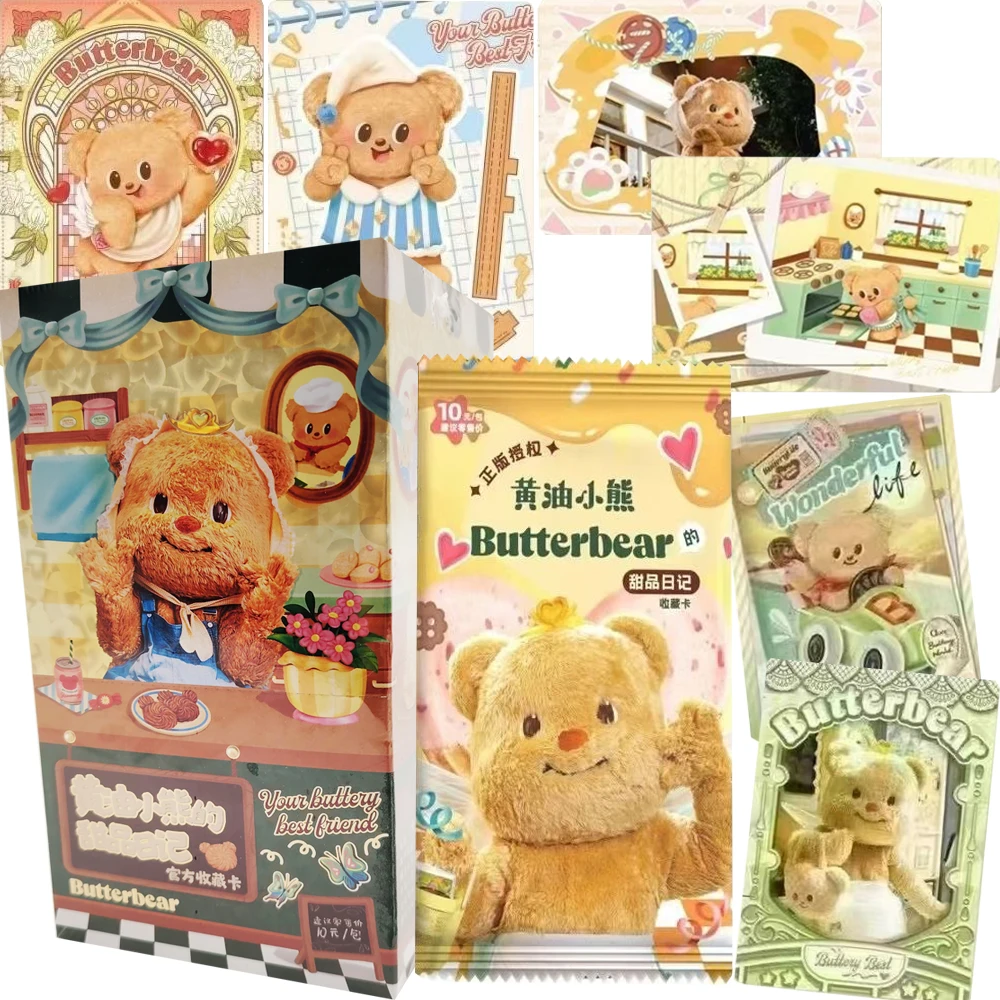 

Butter Bear Collection Cards Cartoon IP Lovely Style Dessert Diary Afternoon Tea Time Character Photo Cards Fans Surprise Gifts