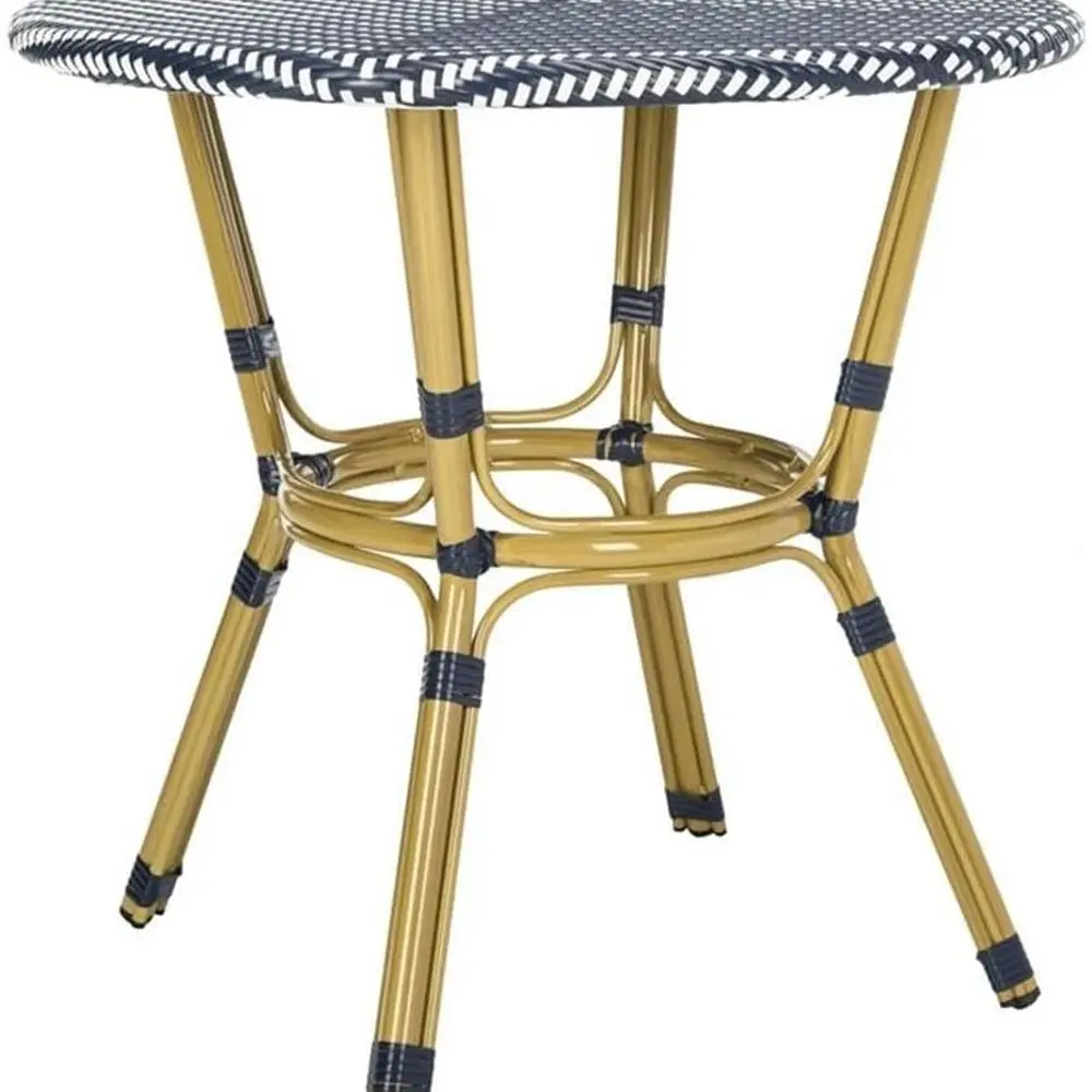 

Коллекция столов для бистро из ротанга Sidford темно-синего и белого цвета PAT4012A