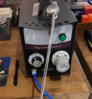 Dual Head Pneumatic Engraving Machine for Jewelry Making, Gold Silver Copper Micro Setting Bead Tool