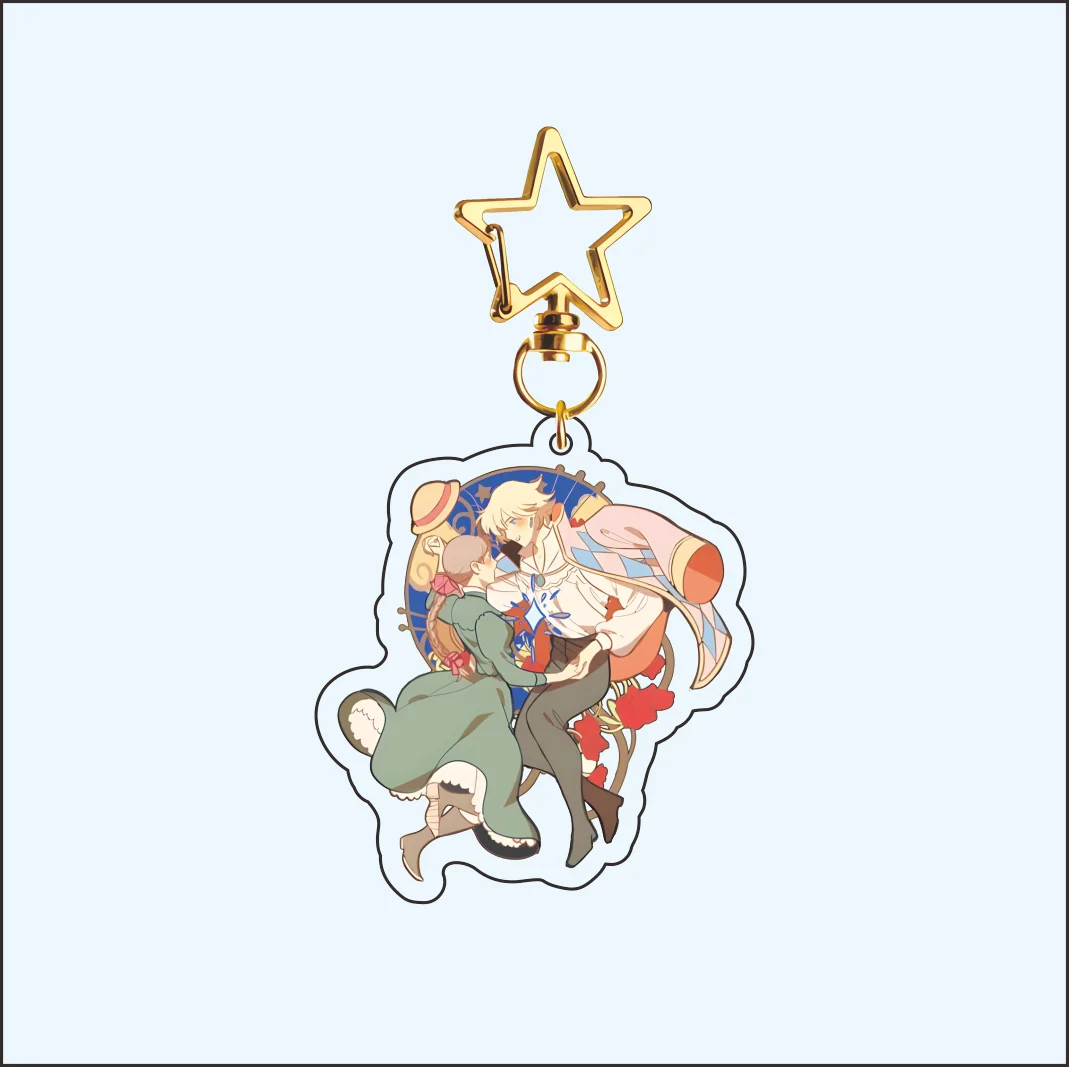 Studio Ghibli Series Acrylic Keychain 2026 Latest Model Howl Sophie Chihiro Kiki Full Set Anime Figure Pendant Gift for Fans