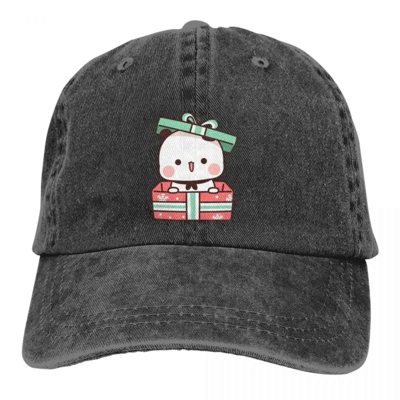 Washed Men's Baseball Cap Christmas Gift Box Trucker Snapback Caps Dad Hat Milk and Mocha Bubu Dudu Golf Hats