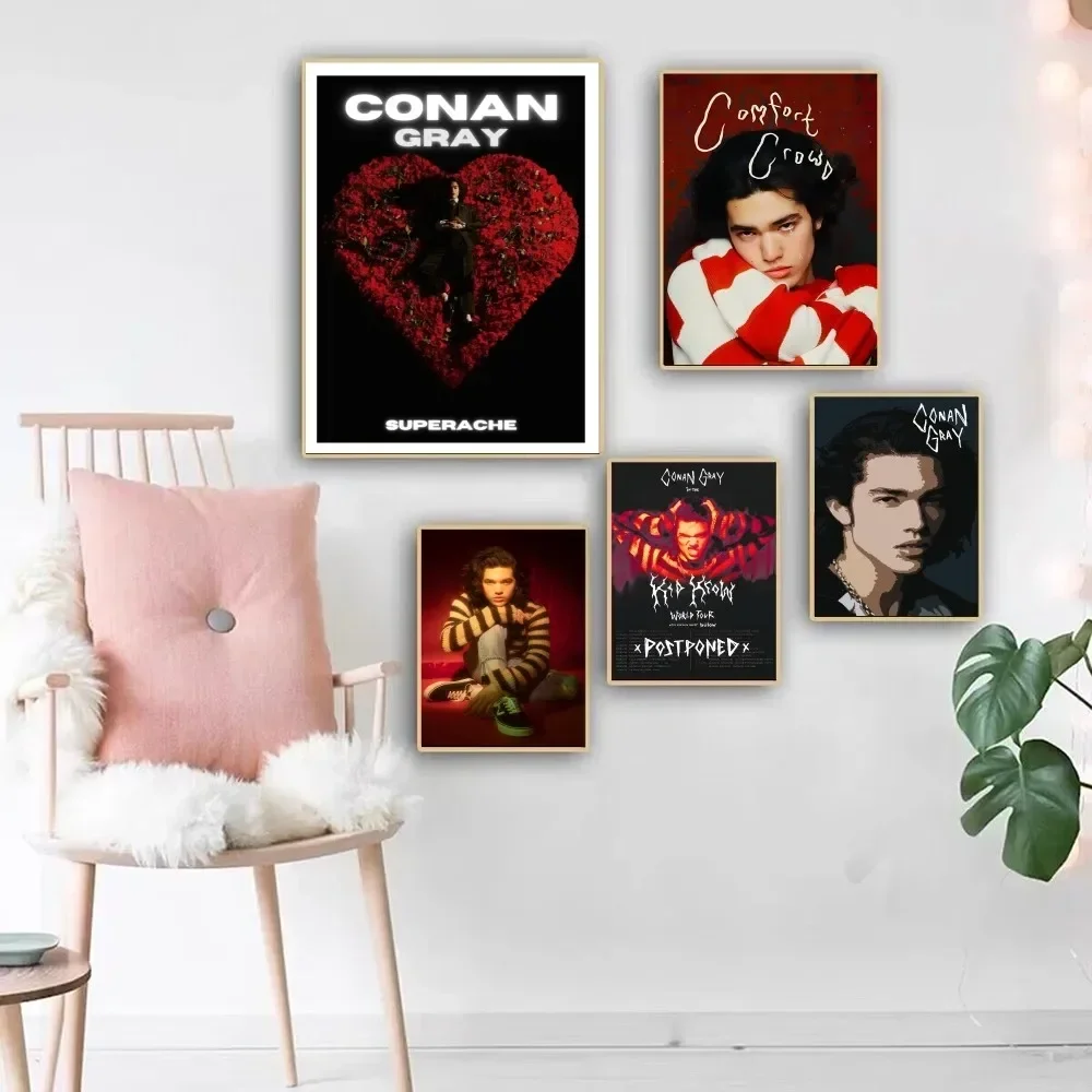 Mode mode mur Art Pop Conan monde Concert couverture Album affiche HD toile affiche imprime salon chambre décoration de la maison