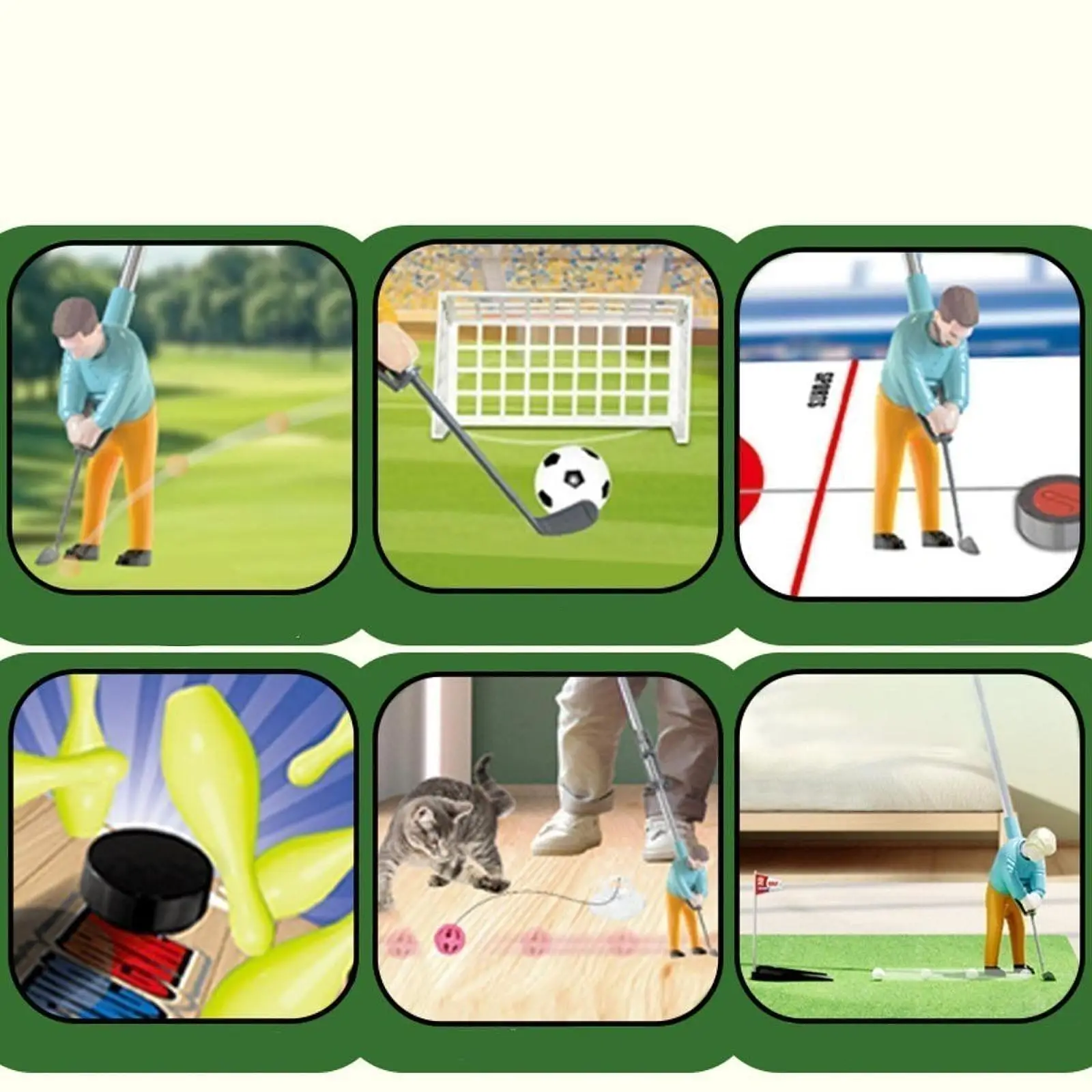 Set Golf Balita Hadiah Set Permainan Golf Anak untuk Anak Laki-laki Perempuan