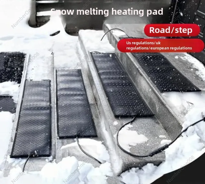 Non-slip snow-melting blanket winter steps staircase pavement snow-melting pad 110V constant temperature snow