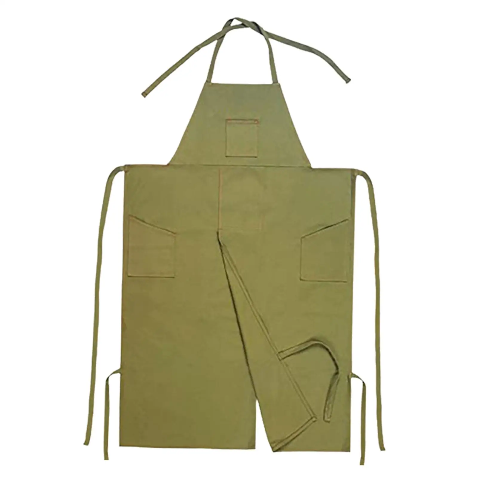 Pottery Apron Adults with Tool Pockets Versatile Working Apron Chef Apron for Crafting DIY Pottery Art BBQ Drawing Workshop