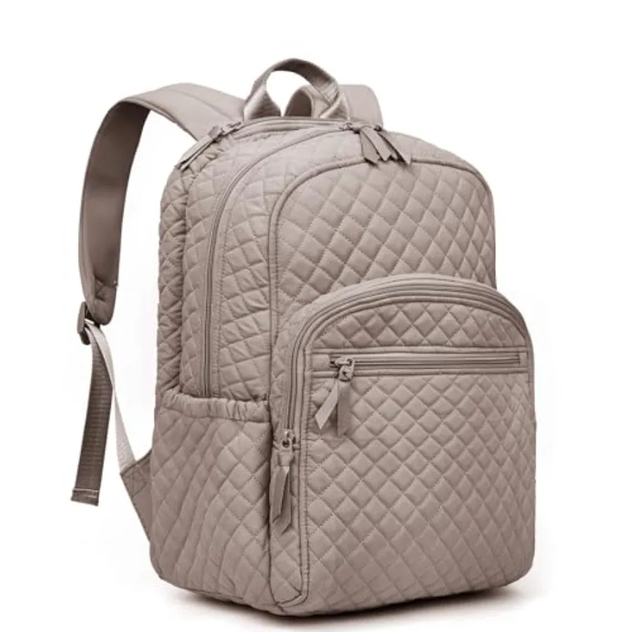 

Backpack for WomenCollege Backpack Quilted Casual Daypack Waterproof Bookbag for 15.6Inch Laptop