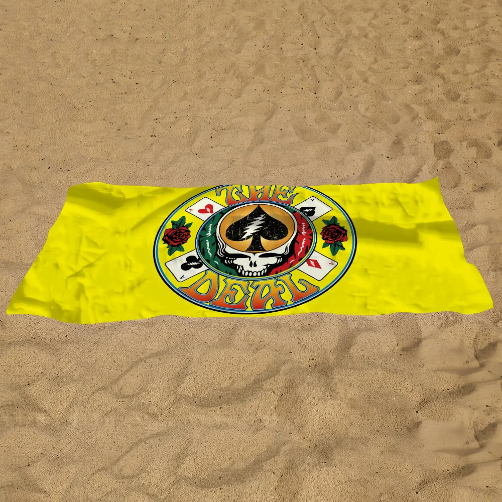 روك باند G-الامتنان الميت منشفة الموسيقى لينة بركة هدية للسفر رياضة دش التخييم سريعة الجافة الرياضة منشفة الشاطئ الكبيرة