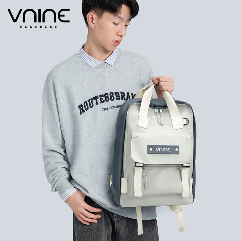 VNINE backpack for female leisure middle school students, backpack for outdoor travel and mountaineering, computer backpack